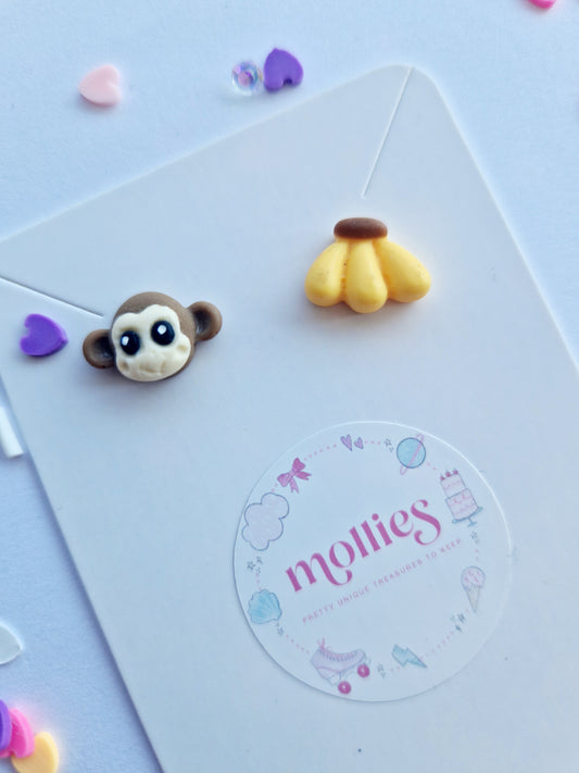 Monkey Earring Studs