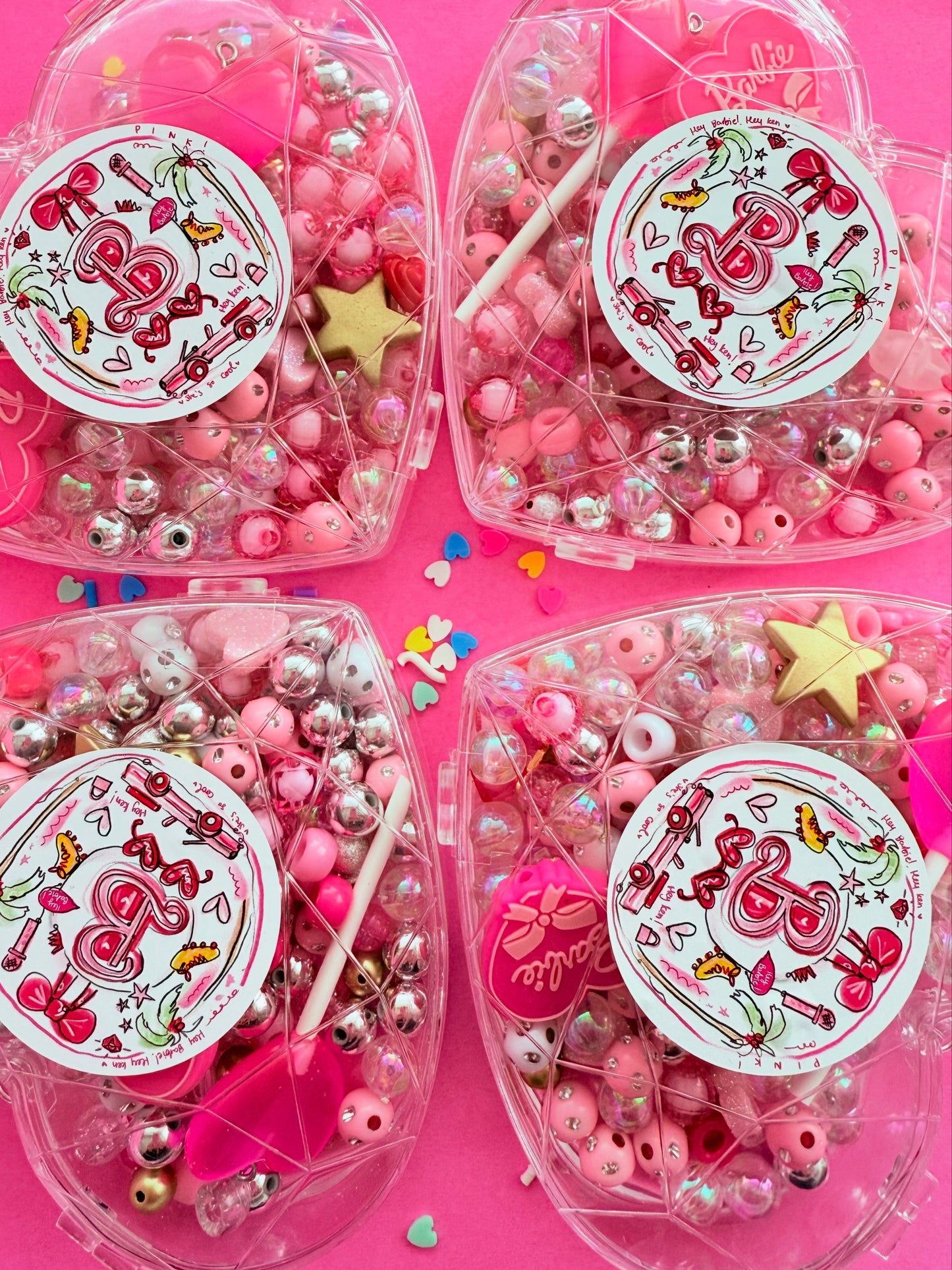 Barbie inspired Heart Beading Kit