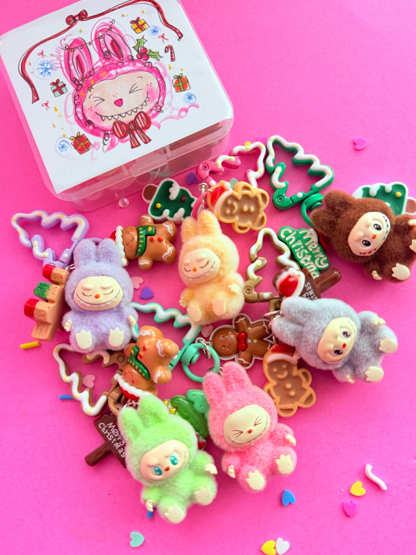 Labubu Christmas Bag charm Kit